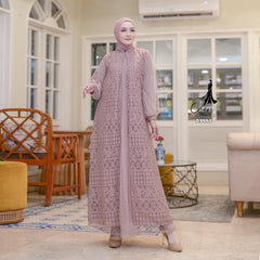 GAMIS OZIAS BROKAT FIMELA JUMBO 09884 LD 105 140 150 I Gamis Jumbo Muslimah I Gamis Formal I Jumbo 4XL 5XL