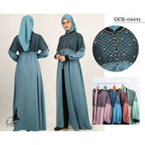 GAMIS OZIAS TILE SOPHIA 06441 LD 105CM I Gamis Pesta Simpel I Busana Muslimah Busui Friendly Fit Motif