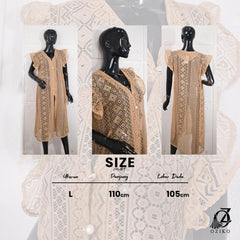 VEST OUTER BROKAT OZIKO 03283 LD 105 | Outer Pesta Wisuda I Outer Kondangan Wanita