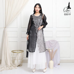 VEST OUTER OZIKO ORGANZA 03219 LD 105 I Outer Kondangan Casual I Outer Fasion Muslimah