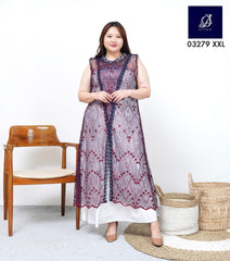 VEST OUTER OZIKO TILE HANA 03279 LD 105 120 I Outer Kondangan Wanita I Outer Fashion Casual 2XL