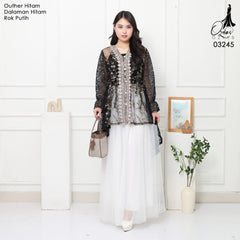 VEST OUTER TILE OZIKO 03245 LD 105 I Outer Kondangan Wanita I Outer Fashion Casual