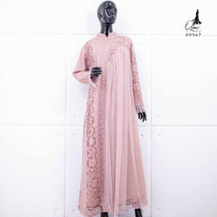 GAMIS INAYA JASMINE OZIAS 09967 LD 105 I Gamis Brokat Pesta Kondangan I Gamis Fashion Muslimah Fit Panjang Santai Nyaman Dress Mewah I Jumbo 5XL