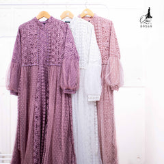 GAMIS OZIAS BROKAT 09569 LD 105 120 140 I Gamis Brokat Premium I Gamis Mewah