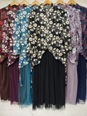 GAMIS OZIAS TILE 07389 LD 105 I Gamis Kondangan Wanita I Gamis Fashion Casual