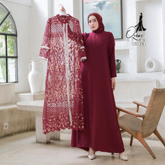 GAMIS OZIAS MARBELA 07053 LD 105 I Gamis Kondangan Mewah I Gamis Fashion Muslimah Nyaman