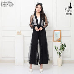 VEST OUTER TILE OZIKO 03244 06434 LD 105 I Outer Kondangan Wanita I Outer Fashion Casual