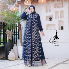 GAMIS OZIAS TILE NAMIRA 07150 120 140 150 I Gamis Kondangan Wanita I Gamis Pesta Muslimah