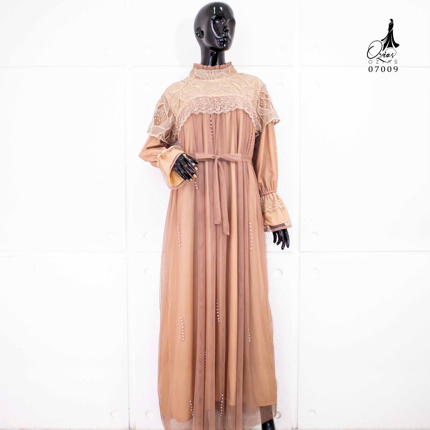 GAMIS OZIAS CHANTILLY 07003 LD 105 I Gamis Kondangan Wanita I Gamis Pesta Cantik