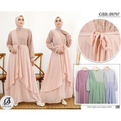 GAMIS OZIAS CERUTY 09797 I Gamis Wanita Muslimah I Dress Home Nyaman Panjang