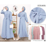 GAMIS OZIAS CRINGKLE POLOS 06426 LD 105 I Fashion Muslimah I Dress Home Busui Friendly Panjang Nyaman