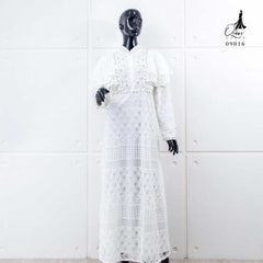 GAMIS OZIAS BROKAT BALIYA 09816 LD 105 I Gamis Kuliah Muslimah I Gamis Lyodra Nyaman Panjang