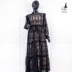 GAMIS OZIAS BROKAT 09935 LD 20 I Gamis Pesta Cantik I Gamis Wisuda 2XL