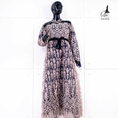 GAMIS OZIAS TILE CALENDULA 06404 LD 105 I Gamis Mewah Wisuda I Gamis Brisemade Muslim Nyaman