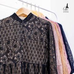 GAMIS OZIAS BROKAT IMPORT 09546 LD 105 I Gamis Kondangan Simpel I Gamis Remaja Cantik Fit Muslim Nyaman