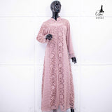 GAMIS OZIAS BROKAT JASMINE 09982 LD 105 I Gamis Kondangan Wanita I Gamis Remaja Wisuda Muslim Panjang