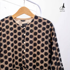 GAMIS OZIAS BROKAT POLKA BELT 09795 LD 105 I Gamis Simpel Belt I Gamis Remaja Muslimah Santai Dress