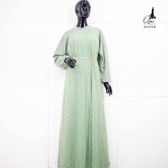 GAMIS OZIAS BROKAT BALIYA 09990 LD 105 I Gamis Kondangan Muslimah I Gamis Wisuda Cantik I Gamis Belt Mutiara Nyaman Panjang