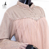 GAMIS OZIAS BROKAT BLOSSOM 09993 LD 105 I Gamis Kondangan Cantik I Gamis Wisuda Remaja Panjang Santai