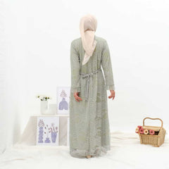 GAMIS OZIAS BROKAT HARUKA 3D 09870 I Gamis Ibu Dan Anak I Gamis Simpel Nyaman Panjang Muslim Dress