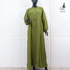 GAMIS OZIAS POLO LINEN AZURA 06428 LD 105 I Gamis Simple I Gamis Busui Friendly Muslim Nyaman