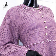 GAMIS OZIAS BROKAT BALIYA 09848 LD 105 I Gamis Busui I Fashion Muslimah Santai Nyaman