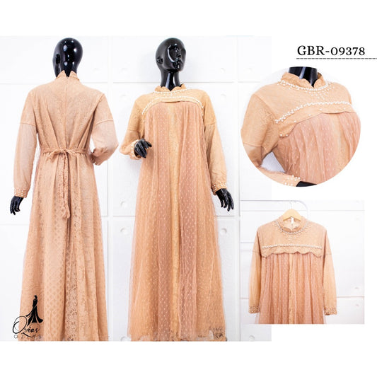 GAMIS OZIAS BROKAT PREMIUM 09378 LD 105 I Gamis Fashion Remaja I Gamis Pesta Simpel Muslim Nyaman