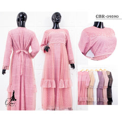 GAMIS OZIAS BROKAT IMPORT 09590 LD 105 I Gamis Fashion muslimah I Gamis Pesta Simpel Wanita Nyaman Panja