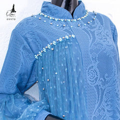 GAMIS BROKAT HARUKA OZIAS 09970 LD 105 I Gamis Fashion Muslimah I Gamis Wanita Cantik Panjang Santai