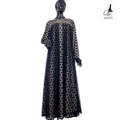 GAMIS OZIAS BROKAT POLKA 08959 LD 105 I Gamis Wisuda Wanita I Gamis Fashion Muslimah Nyaman Dress