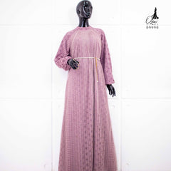 GAMIS OZIAS BROKAT BALIYA 09990 LD 105 I Gamis Kondangan Muslimah I Gamis Wisuda Cantik I Gamis Belt Mutiara Nyaman Panjang