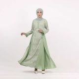 GAMIS OZIAS BROKAT FLORANCE 09888 LD 105 I Gaun Pesta Muslimah I Fahion Dewasa Muslim Busui Friendly Nyaman Panjang