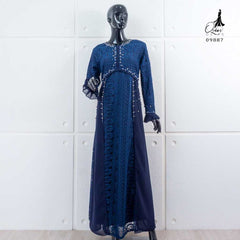 GAMIS OZIAS BROKAT KAGURA 09887 LD 105 I Gamis Remaja simpel I Gamis Elegant Busui Friendly Muslim Nyaman