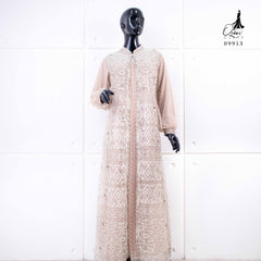 GAMIS OZIKO BROKAT IORA CEILO 09913 LD 105 dan LD 120 I Gamis Wisuda Wanita Muslimah I Gamis Kondangan Cantik Nyaman Pesta 2XL