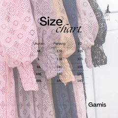 GAMIS OZIAS BROKAT LAURA 09545 LD 105 I Gamis Super Adem Simpel I Gamis Umroh Busui Friendly Nyaman Motif