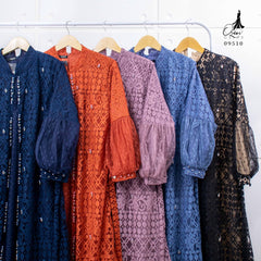 GAMIS OZIAS BROKAT FIMELA 09510 LD 105 I Gamis Wisuda Cantik Muslim Nyaman