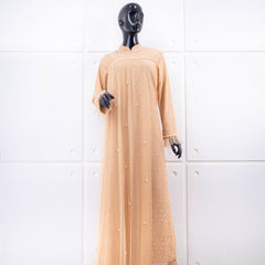 GAMIS OZIAS BROKAT POLKA 09633 LD 105 I Gamis Wisuda Sampel I Fashion Muslim Panjang Nyaman