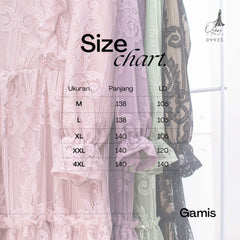 GAMIS OZIAS BROKAT 09935 LD 20 I Gamis Pesta Cantik I Gamis Wisuda 2XL