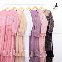 GAMIS OZIAS BROKAT IMPORT 09590 LD 105 I Gamis Fashion muslimah I Gamis Pesta Simpel Wanita Nyaman Panja