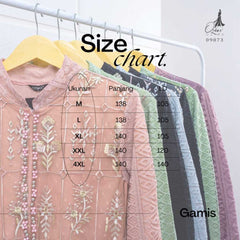 GAMIS OZIAS BROKAT ARABELLA 09873 LD 105 I Gamis Busui l Fashion Muslimah Nyaman Panjang 2XL