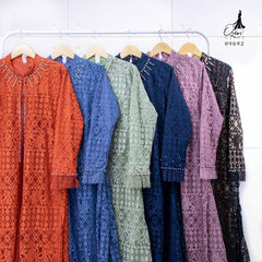 GAMIS OZIAS BROKAT JUMBO FIMELA 09692 LD 105 & LD 120 I Gamis Kondangan Jumbo I Fashion Muslimah Wanita Panjang 2XL