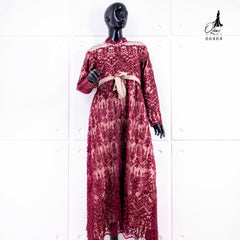 GAMIS OZIAS TILE CALENDULA 06404 LD 105 I Gamis Mewah Wisuda I Gamis Brisemade Muslim Nyaman