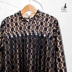 GAMIS OZIAS BROKAT POLKA 09978 LD 105 I Gamis Fashion Wisuda I Dress Kondangan Cantik Nyaman Panjang