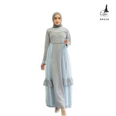 GAMIS OZIAS BROKAT 09616 LD 105 I Gamis Pesta Kondangan I Fashion Muslimah Nyaman Panjang Santai Fit