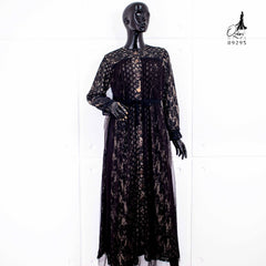 GAMIS OZIAS BROKAT AZULA 09295 LD 105 I Gamis Wanita Muslimah I Gamis Busui Friendly Panjang