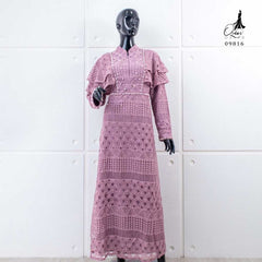 GAMIS OZIAS BROKAT BALIYA 09816 LD 105 I Gamis Kuliah Muslimah I Gamis Lyodra Nyaman Panjang