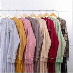 GAMIS INAYA ALICE OZIKO PREMIUM 09909 I Gamis Pesta Remaja I Fashion Muslimah Dress I Jumbo 2XL 4XL Nyaman Panjang Santai Dewasa
