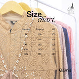 GAMIS OZIAS BROKAT IMPORT 09356 LD 105 I Gamis Wisuda Wanita Muslimah Nyaman Panjang