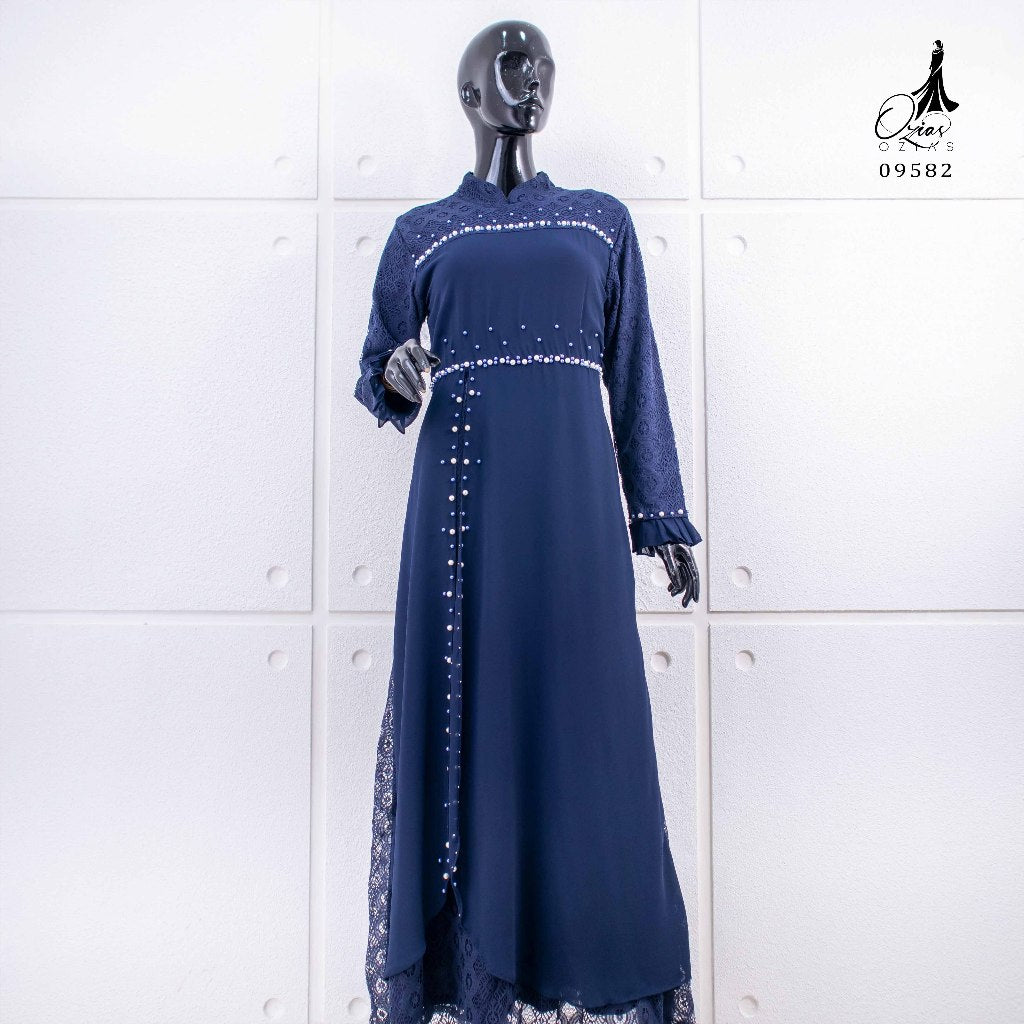 GAMIS OZIAS CERUTY 09582 LD 105 I Gamis Fashion Muslim I Gamis Remaja Nyaman Panjang