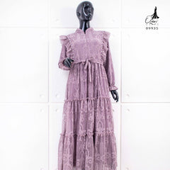 GAMIS OZIAS BROKAT 09935 LD 20 I Gamis Pesta Cantik I Gamis Wisuda 2XL